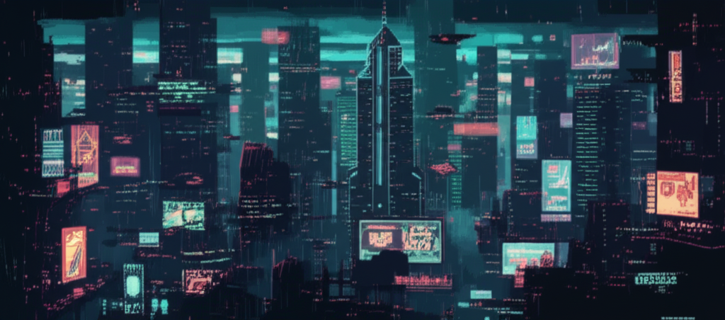 The Sprawl - Neon megacity at night