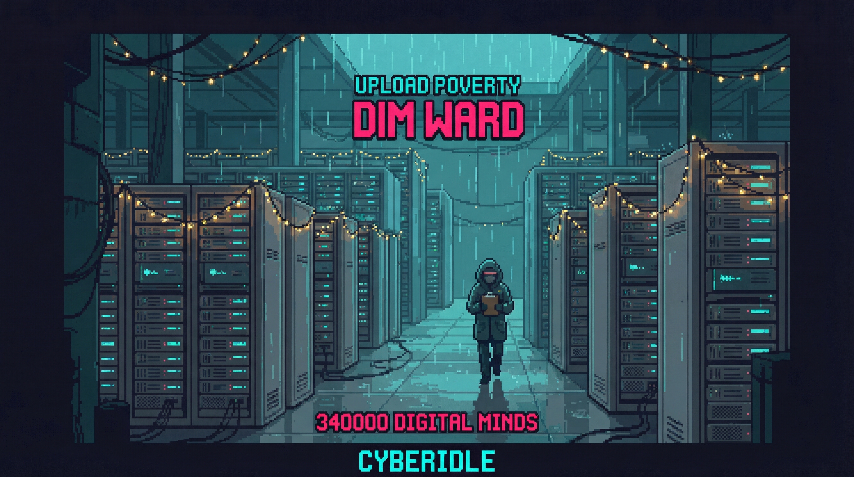 A degraded digital consciousness trapped in a server farm