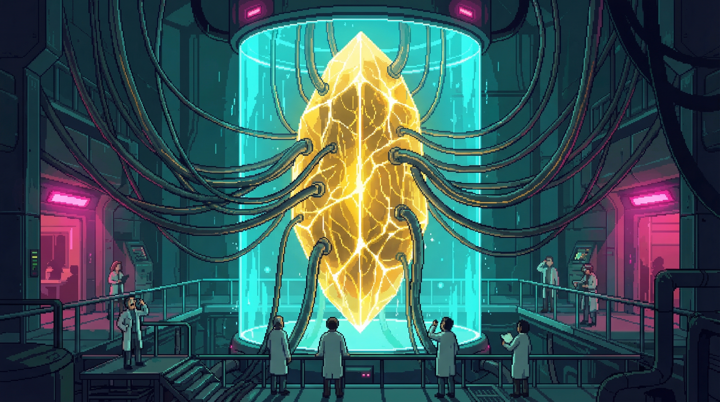 ORACLE core substrate fragment in containment chamber